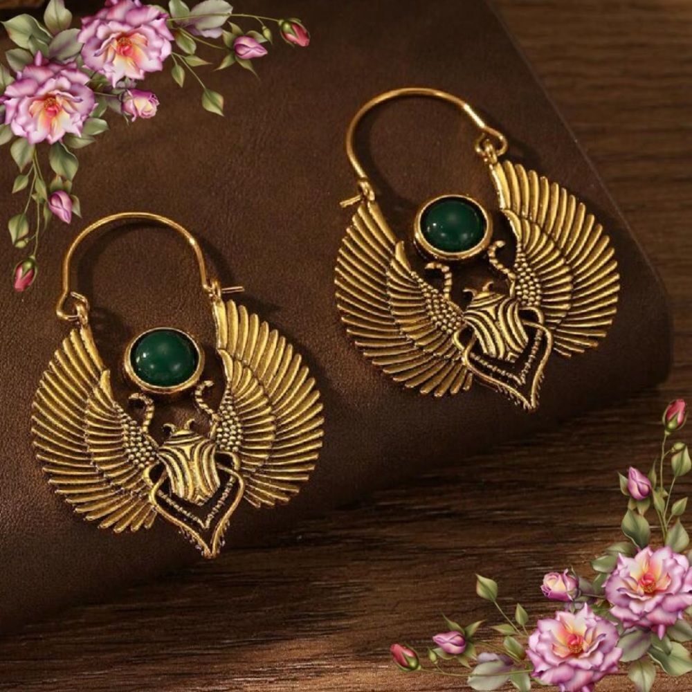 ‎Egyptian style Drop Earrings
